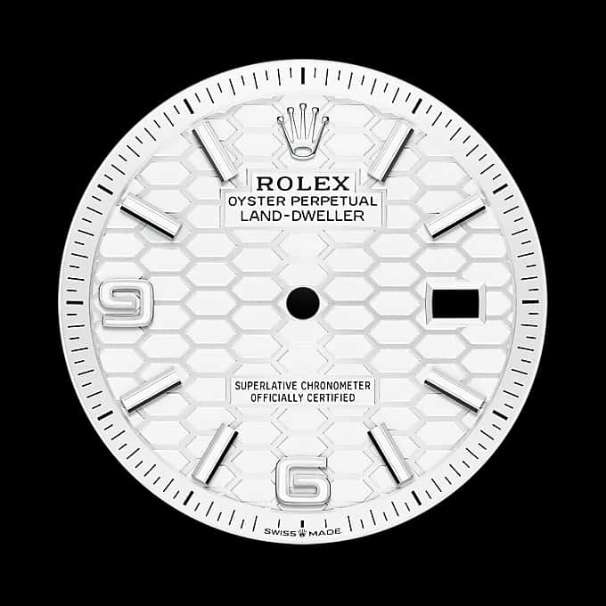 rolex Land-Dweller en Rolesor blanco —combinación de acero Oystersteel y oro blanco, M127234-0001 en Eurochronos rolex Land-Dweller en Rolesor blanco —combinación de acero Oystersteel y oro blanco, M127234-0001 en Eurochronos