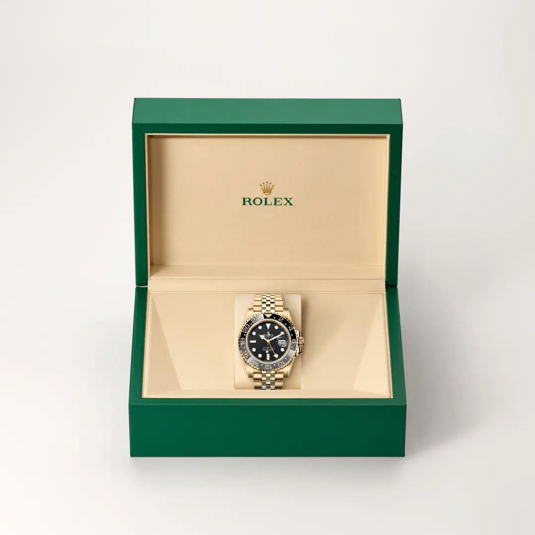 rolex GMT-Master II en oro amarillo de 18 quilates, M126718GRNR-0001 en Eurochronos rolex GMT-Master II en oro amarillo de 18 quilates, M126718GRNR-0001 en Eurochronos