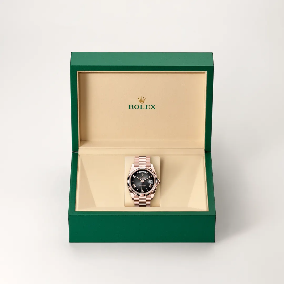rolex Day-Date en Oro Everose de 18 quilates, M228235-0055 en Eurochronos rolex Day-Date en Oro Everose de 18 quilates, M228235-0055 en Eurochronos
