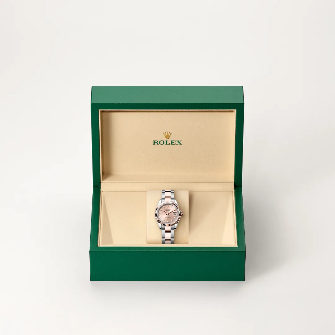 rolex Lady-Datejust en Rolesor Everose —combinación de acero Oystersteel y oro Everose, M279171-0028 en Eurochronos rolex Lady-Datejust en Rolesor Everose —combinación de acero Oystersteel y oro Everose, M279171-0028 en Eurochronos