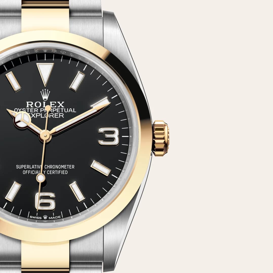 rolex Explorer en Rolesor amarillo —combinación de acero Oystersteel y oro amarillo, M124273-0001 en Eurochronos rolex Explorer en Rolesor amarillo —combinación de acero Oystersteel y oro amarillo, M124273-0001 en Eurochronos