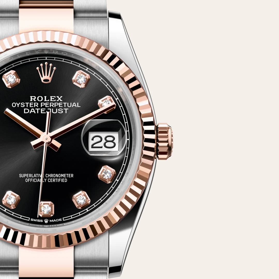 rolex Datejust en Rolesor Everose —combinación de acero Oystersteel y oro Everose, M126231-0020 en Eurochronos rolex Datejust en Rolesor Everose —combinación de acero Oystersteel y oro Everose, M126231-0020 en Eurochronos