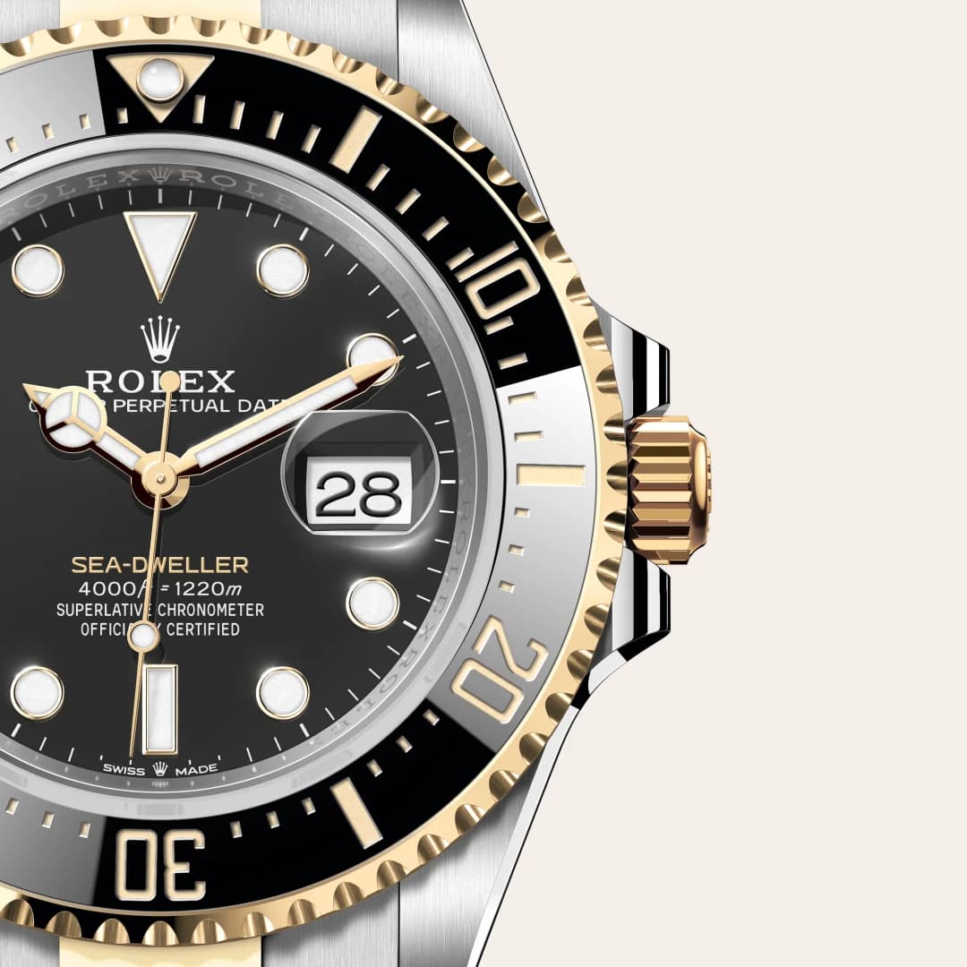 rolex Sea-Dweller en Rolesor amarillo —combinación de acero Oystersteel y oro amarillo, M126603-0001 en Eurochronos rolex Sea-Dweller en Rolesor amarillo —combinación de acero Oystersteel y oro amarillo, M126603-0001 en Eurochronos