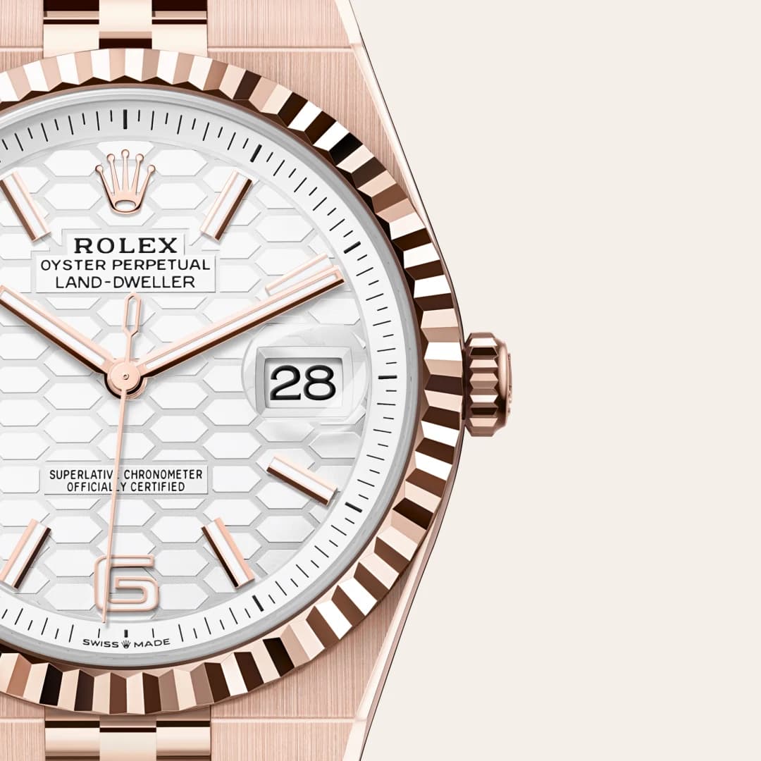rolex Land-Dweller en Oro Everose de 18 quilates, M127335-0001 en Eurochronos rolex Land-Dweller en Oro Everose de 18 quilates, M127335-0001 en Eurochronos