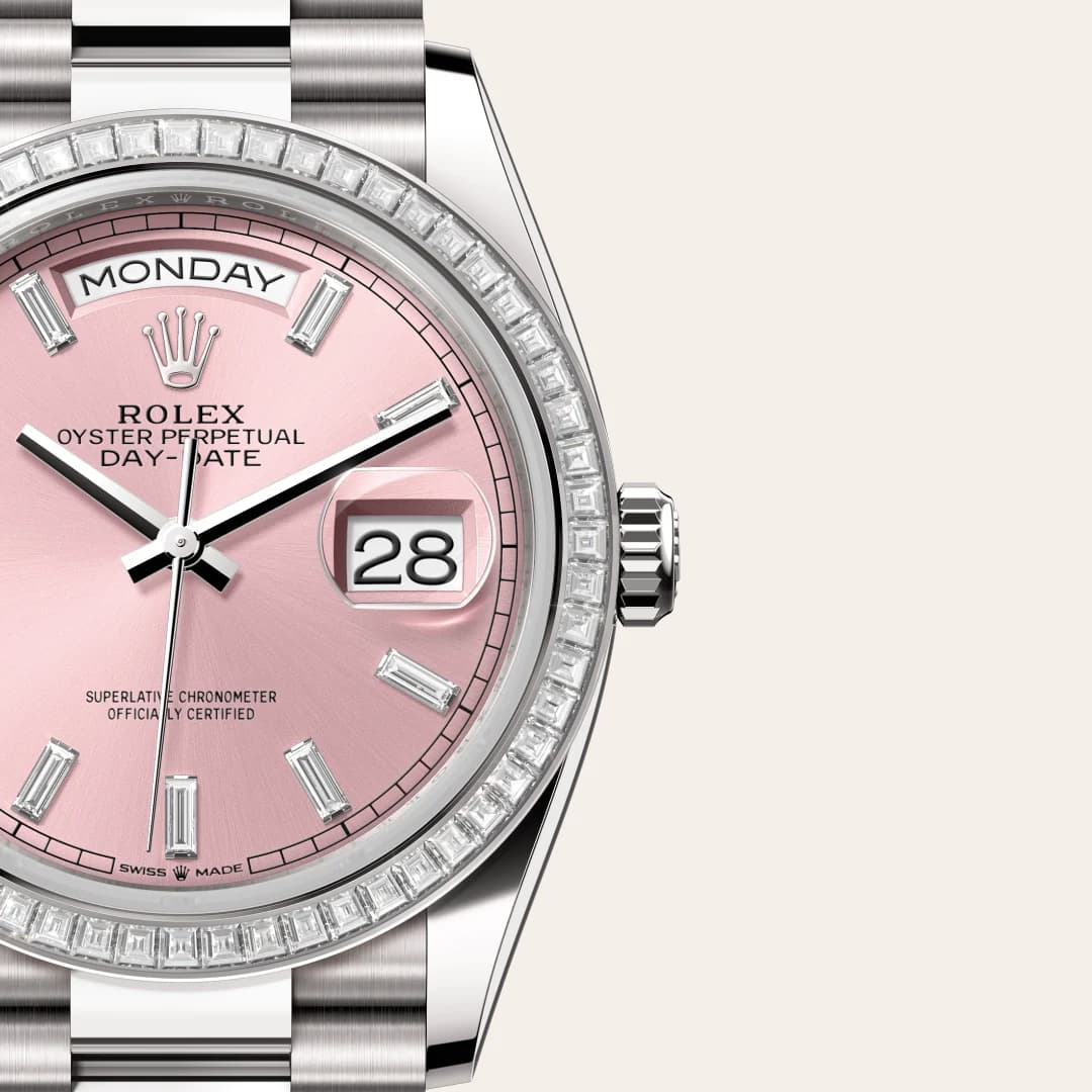rolex Day-Date en Oro blanco de 18 quilates, M128399TBR-0029 en Eurochronos rolex Day-Date en Oro blanco de 18 quilates, M128399TBR-0029 en Eurochronos