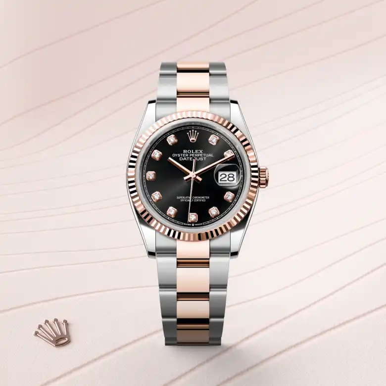 rolex Datejust en Rolesor Everose —combinación de acero Oystersteel y oro Everose, M126231-0020 en Eurochronos rolex Datejust en Rolesor Everose —combinación de acero Oystersteel y oro Everose, M126231-0020 en Eurochronos