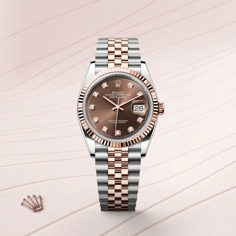 rolex Datejust en Rolesor Everose —combinación de acero Oystersteel y oro Everose, M126231-0053 en Eurochronos rolex Datejust en Rolesor Everose —combinación de acero Oystersteel y oro Everose, M126231-0053 en Eurochronos