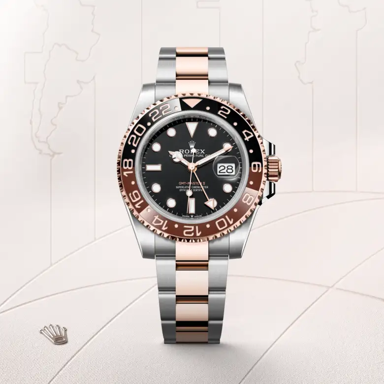rolex GMT-Master II en Rolesor Everose —combinación de acero Oystersteel y oro Everose, M126711CHNR-0002 en Eurochronos rolex GMT-Master II en Rolesor Everose —combinación de acero Oystersteel y oro Everose, M126711CHNR-0002 en Eurochronos