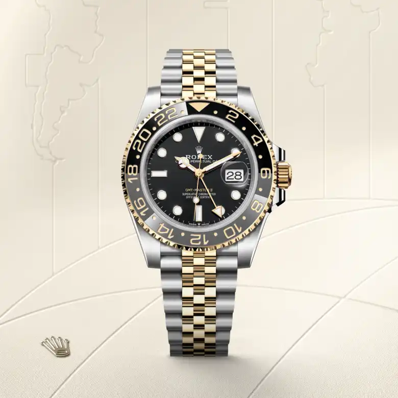 rolex GMT-Master II en Rolesor amarillo —combinación de acero Oystersteel y oro amarillo, M126713GRNR-0001 en Eurochronos rolex GMT-Master II en Rolesor amarillo —combinación de acero Oystersteel y oro amarillo, M126713GRNR-0001 en Eurochronos