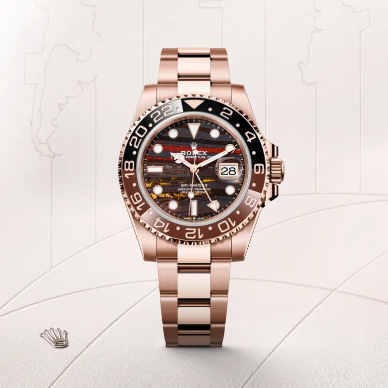 rolex GMT-Master II en Oro Everose de 18 quilates, M126715CHNR-0002 en Eurochronos rolex GMT-Master II en Oro Everose de 18 quilates, M126715CHNR-0002 en Eurochronos