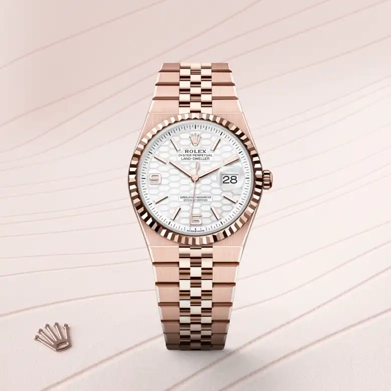 rolex Land-Dweller en Oro Everose de 18 quilates, M127235-0001 en Eurochronos rolex Land-Dweller en Oro Everose de 18 quilates, M127235-0001 en Eurochronos