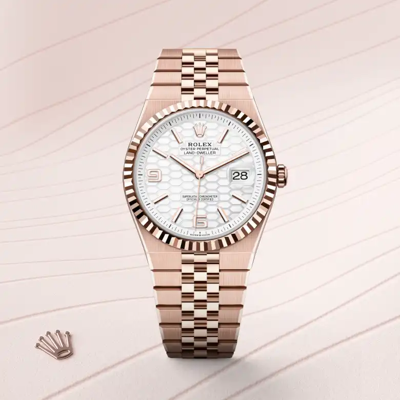rolex Land-Dweller en Oro Everose de 18 quilates, M127335-0001 en Eurochronos rolex Land-Dweller en Oro Everose de 18 quilates, M127335-0001 en Eurochronos