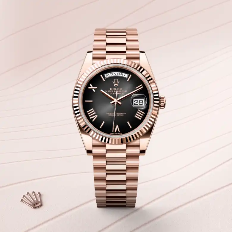 rolex Day-Date en Oro Everose de 18 quilates, M228235-0055 en Eurochronos rolex Day-Date en Oro Everose de 18 quilates, M228235-0055 en Eurochronos