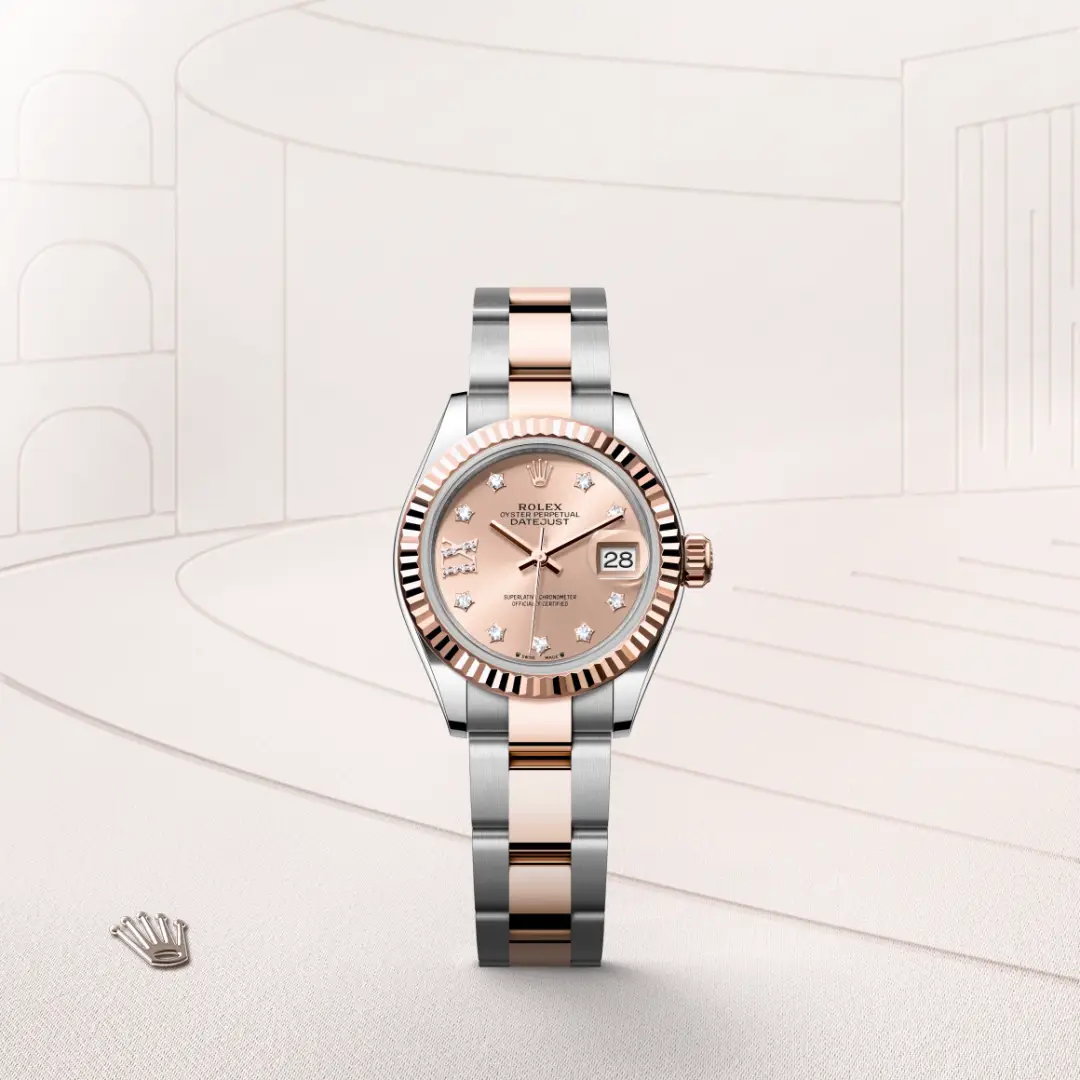 rolex Lady-Datejust en Rolesor Everose —combinación de acero Oystersteel y oro Everose, M279171-0028 en Eurochronos rolex Lady-Datejust en Rolesor Everose —combinación de acero Oystersteel y oro Everose, M279171-0028 en Eurochronos