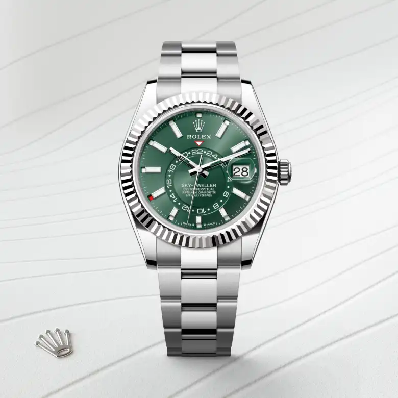 rolex Sky-Dweller en Rolesor blanco —combinación de acero Oystersteel y oro blanco, M336934-0001 en Eurochronos rolex Sky-Dweller en Rolesor blanco —combinación de acero Oystersteel y oro blanco, M336934-0001 en Eurochronos