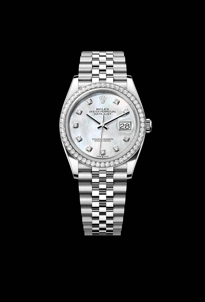 rolex Datejust en Rolesor blanco —combinación de acero Oystersteel y oro blanco, M126284RBR-0011 en Eurochronos rolex Datejust en Rolesor blanco —combinación de acero Oystersteel y oro blanco, M126284RBR-0011 en Eurochronos