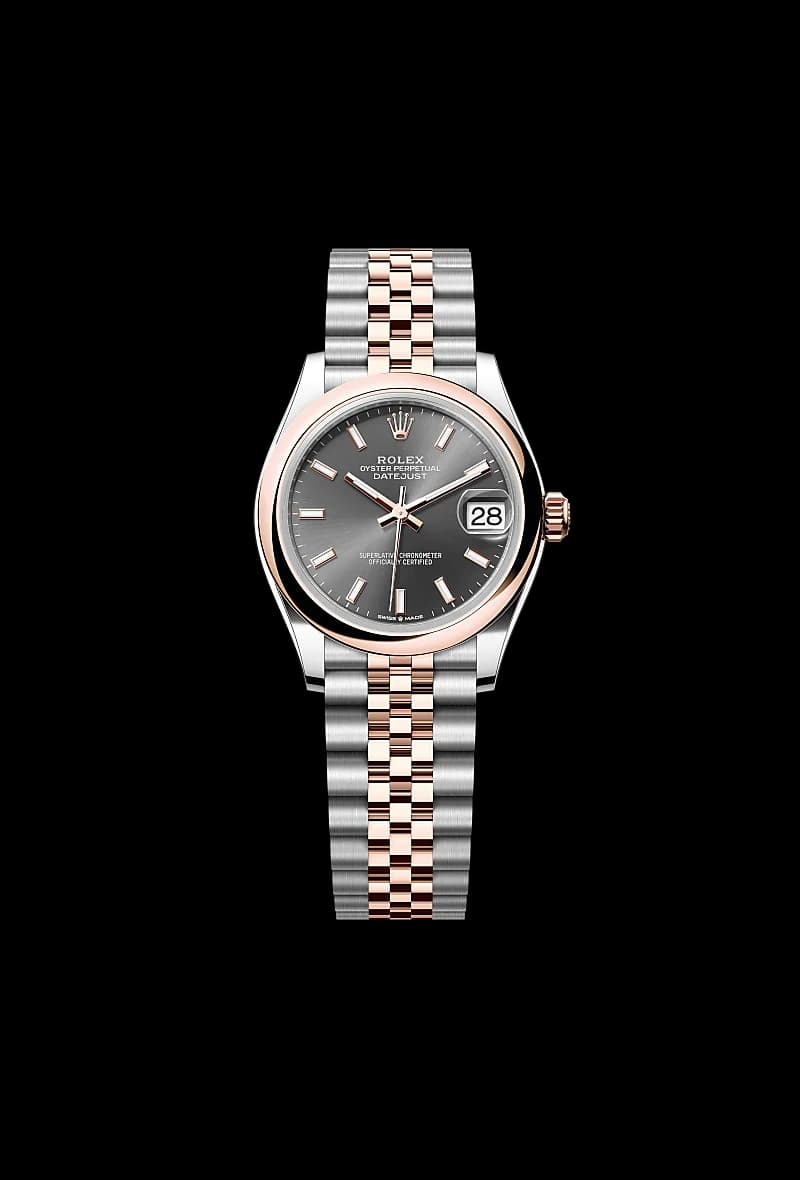rolex Datejust en Rolesor Everose —combinación de acero Oystersteel y oro Everose, M278241-0018 en Eurochronos rolex Datejust en Rolesor Everose —combinación de acero Oystersteel y oro Everose, M278241-0018 en Eurochronos